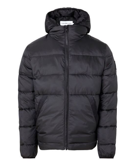 CALVIN KLEIN TRIM LW 패딩 자켓 블랙